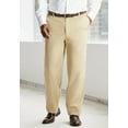 thumbnail image 3 of KingSize Men's Big & Tall Classic Fit Wrinkle-Free Expandable Waist Plain Front Pants, 3 of 4