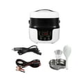 thumbnail image 4 of GROWTH TANK 24V 220V Portable Car 2L Electric Rice Cooker Versatile 20x20cm Food Steamer, 4 of 9
