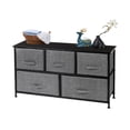 thumbnail image 4 of Lowestbest 2-Tier Dresser Organizer, 5 Cube Fabric Dresser Tower for Bedroom/Hallway/Entryway/Closets, 4 of 8