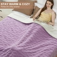 thumbnail image 5 of Heated Throw Blanket – Thick Tufted Sherpa Electric Blanket with 10 Heat Levels & 10 Timer Settings, Fast Heating, ETL Certified, Machine Washable, Cozy Winter Warmth (Lavender Purple, 72"x84"), 5 of 9