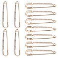 thumbnail image 1 of 12Pcs Rhinestone Safety Pins Clothes Fixing Brooches DIY Clothing Pins, 1 of 9