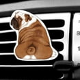 thumbnail image 1 of WIRESTER Car Air Freshener Fragrance Vent Clip Interior Decoration for Cars with Lemon Scented Pad - English Bulldog Look Back, 1 of 7
