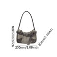 thumbnail image 4 of Con Remaches para Mujer Bolso Vintage Axilas Gran Capacidad Uso Urbano (gris), 4 of 7