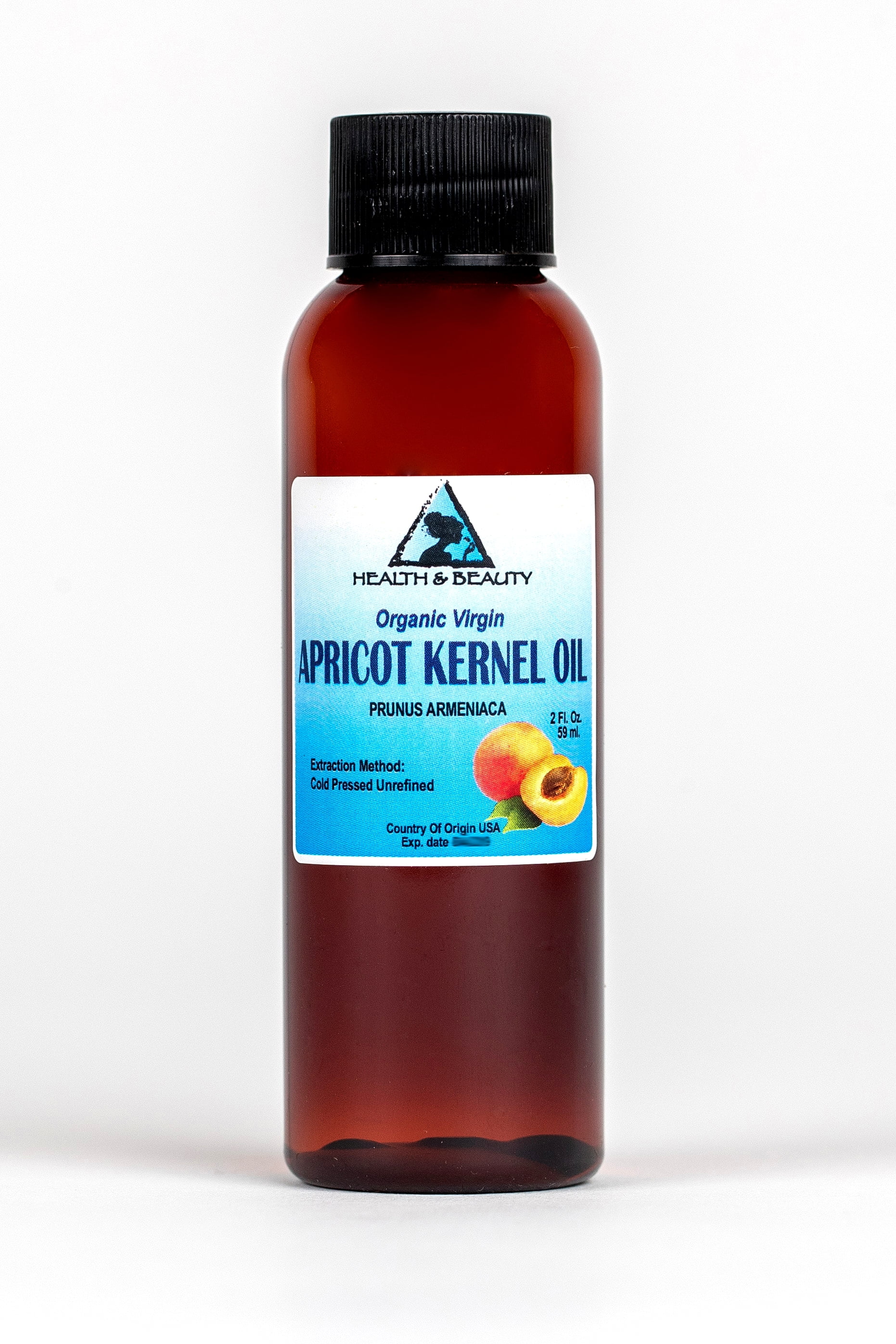 Apricot Kernel Oil Unrefined Organic Virgin Cold Pressed Raw Natural Pure 2  oz 