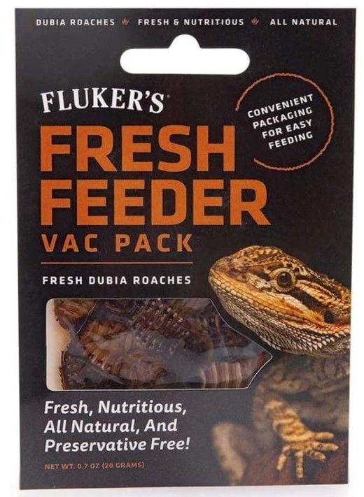 Flukers Dubia Roach Fresh Feeder Vac Pack [Reptile, Foods Canned] 0.7