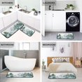 thumbnail image 4 of 2-Piece Kitchen Rugs Set Non-Slip Mats Carpet Floor for Kitchen, Bathroom (19.7"x27.6" & 19.7"x47.2") Green Snowy Forest Scene, 4 of 7