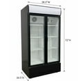 thumbnail image 4 of NSF Certified 38" Commercial Glass Door Refrigerator, 21 Cu.Ft Merchandising Display Cooler, 4 of 9