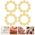 thumbnail image 2 of 100 Pcs Perles d'Espacement Capsules Métal Fleur Perles Caps Bracelet Collier Perles Caps, 2 of 5