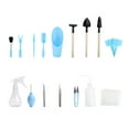 thumbnail image 1 of Boreal Craft 16pcs/Set Mini Gardening Tool Set Succulent Transplanting Tool Succulent Garden Kit Transplanting Tools For Indoor Garden Care(Blue) Took Set, 1 of 7
