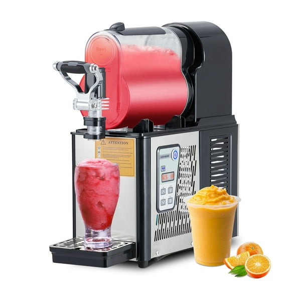 Garvee Commercial Slushy Machine, 3L Single Tank Frozen Drinks Slushie Maker with Self-Cleaning Function