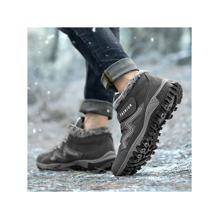 Audeban Womens Winter Snow Boots Hiking Shoes Anti slip Outdoor Walking Shoes Size 4.5 10