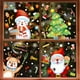 thumbnail image 3 of Pegatinas de ventana de copo de nieve de Navidad, pegatina de pared de vidrio de puerta electrostática, Feliz Navidad, Papá Noel, muñeco de nieve, alce, 3 of 4