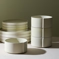 thumbnail image 6 of Stone Lain Bao 4-Piece Bowl Set Stoneware, Beige, 6 of 6