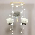 thumbnail image 1 of un Mobile Gris Bb Carillons Oliens Avec Feutre Boule Nuage Toiles Mobile Chambre Bb En Bois Au Crochet Mobile Bb Garon Fille Lit Carillon Pendenti, 1 of 5