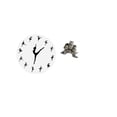 thumbnail image 5 of 2 Pieces Wall Clock Ballerina Owl Figurine Resin Material Living Room Kitchen Bedroom Decor, 5 of 8