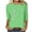 Green, variant on Brilliant Women Tops Women's Printing Loose T-Shirt Mid-length 3/4 Sleeves Blouse Round Neck Casual Tops clearance clothes under $10.00