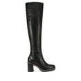 thumbnail image 2 of Vince Camuto Dasemma Black Leather Over The Knee Chunky Heel Leather Boots (Black, 8.5), 2 of 6