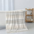 thumbnail image 6 of Beige Ombre Towel Set of 3, Soft Microfiber Bath Towels, Hand Towel, Washcloths, Vintage Modern Abstract Aesthetics Quick-Dry Absorbent Towels for Bathroom Kitchen Hotel Beach Gym Spa, 6 of 9