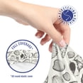 thumbnail image 5 of Nautical Office Chair Slipcover, Sketch Style Pattern with Continuous Seashells Summer Beach Souvenirs Marine Art, Protective Stretch Decorative Fabric Cover, Standard Size, Grey Ivory, by Ambesonne, 5 of 5