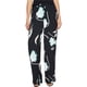 thumbnail image 1 of Pantalones de pierna ancha casuales 1.STATE estampados para mujer negro 8 de largo, 1 of 1