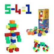 Küp-Tak Building Blocks for Kids-36Pcs Building Toys Set for Ages 3 and Up-Heavy Duty Plastic Blocks-Different Colored Toy Building Sets-Develops Creativity, Imagination