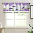 thumbnail image 3 of AshasdS Purple Wisteria Butterfly Polyester Window Valance Curtain for Home Kitchen Living Room Bedroom Bathroom Decor 54x18 inch, 3 of 5