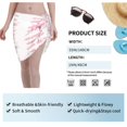 thumbnail image 7 of Geaub Flamingo Women's Short Wrap Skirt, Beach Sun Protection Shawl, Swimsuit Bra, Swimwear Tunic, 7 of 7
