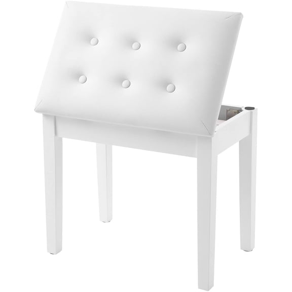 SONGMICS Piano Bench with Padded Cushion and Storage Compartment for