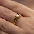 thumbnail image 6 of 10k Yellow Gold Freshwater Cultured Pearl And Diamond Ring, 6 of 8