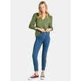 thumbnail image 3 of The Pioneer Woman Embroidered Pull-On Jeans, 28” Inseam, Sizes S-3X, Women’s, 3 of 4