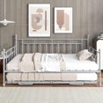 thumbnail image 3 of Kuurfuurdo Twin Metal Daybed With Pop-Up Trundle, 3 of 7