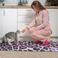 thumbnail image 3 of Pink and Blue Of Leopard Print Kitchen Rugs Sets Of 2,Anti Fatigue Kitchen Mat Rugs Non Slip Washable,Decorative Kitchen Floor Mats for Kitchen,Sink,Laundry,17"x30"+17"x47", 3 of 7