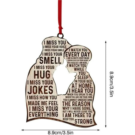 

VerPetridure Valentine s Day Personalized Decoration I Miss You I Miss Your Everything Personalized Cut Ornament Memories Clearance