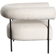 thumbnail image 4 of District Accent Chair in Ivory Boucle Fabric w/ Black Metal Frame by Diamond Sofa, 4 of 6
