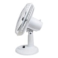thumbnail image 2 of Comfort Zone Ventilateur de Table Oscillant Réglable 12 Pouces 3 Vitesses, Blanc, 2 of 8
