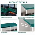 thumbnail image 4 of Chicken Nesting Boxes, Metal Chicken Laying Box with Removable Roll Out Egg Collection Tray, Outdoor Chicken Coop Nesting Box, 4 of 8