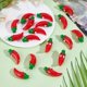thumbnail image 5 of Colgantes de resina con forma de fruta. Lindos colgantes de frutas de colores para hacer aretes, collares y joyería., 5 of 9