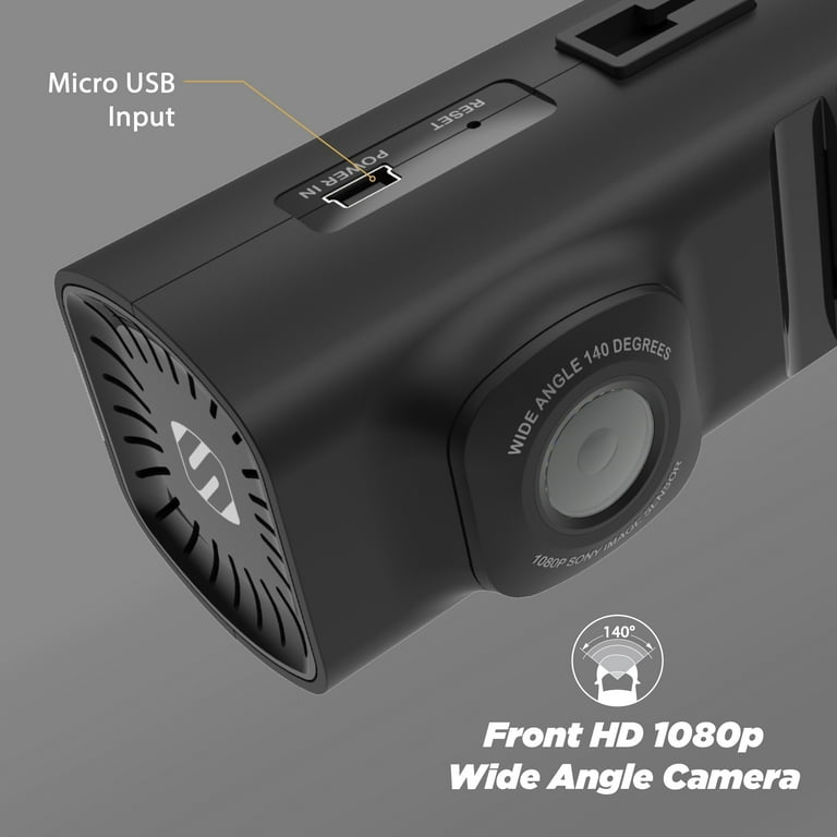 Scosche Nexc2128-xces0 Full HD Two-Way Smart Dash Cam Powered by Nexar with Suction Cup and 128GB Memory
