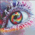 thumbnail image 3 of Diy 5D Diamond Painting Full Drill Kit, Colorful Eyes 30X30Cm, Diamond Painting Pictures Kit Diamond Painting -Sin marco JFHHH pequeña, 3 of 5