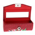 thumbnail image 1 of Estuche de maquilje para pintabio brillo espejo de almacenamiento, , lino, rojo rojo Zulema Estuche de lápiz labial, 1 of 7