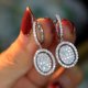 thumbnail image 3 of Pendientes colgantes JAMW de Zirconia cúbica plata 925 para mujer regalo de joyería de boda, 3 of 4