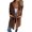 Brown, variant on Women’s Winter Cozy Fuzzy Mid Coat Casual Long Sleeve Button Down Lapel V Neck Solid Jacket Coats With Pocket