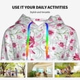 thumbnail image 4 of Cauagu Lilies Flowers for Women's Hooded Sweatshirts Pullover Hoodie for Women Fall Workout Sweat Long Sleeve Preppy Sweatshirts-X-Large, 4 of 7