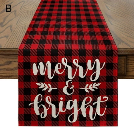 

Christmas Tablecloth Table Cover Cloth Xmas Party Dining Kitchen Room H6E4