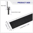 thumbnail image 2 of REGALWOVEN Door Brush Bottom Sweep H-Shape Aluminum Alloy Base Nylon Brush Silver 35-inch x 3.5-inch, 2 of 6