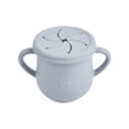 thumbnail image 1 of A prueba de derrames Reutilizable para bebés Soporte para bocadillos de mano Taza de silicona Comida para el hogar Almacenamiento de bocadillos Caja de jugo Entrenamiento Mini contenedor Gris Speravity BA000340-01, 1 of 7
