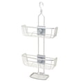 thumbnail image 1 of Zenna Home , Panier de Douche Réglable en Aluminium Chrome Satiné Ne Rouille Jamais, 2 Tablettes, 1 of 10