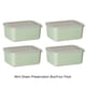 thumbnail image 2 of Cateissary Contenedores de plástico transparentes para alimentario: para almacenar ingredientes líquidos y secos Tapa hermética Organizadores de utensilios de cocina Verde 4 piezas, 2 of 6
