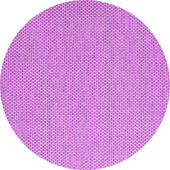 Ahgly Company Machine Washable Indoor Round Abstract Pink Contemporary Area Rugs, 5' Round
