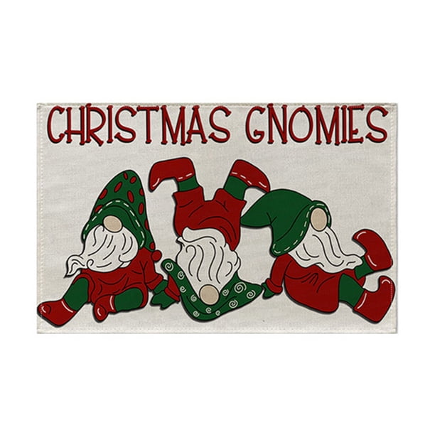 Kitchen aid Christmas Cartoon Printed Rectangular Dining Mat Water Cup Mat Cute Dining Mat Suitable For Placing Plates